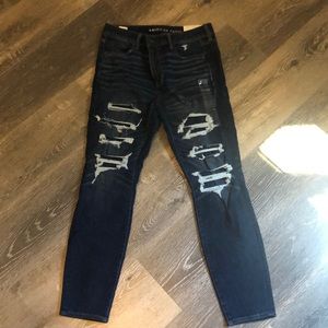American eagle ripped jeans